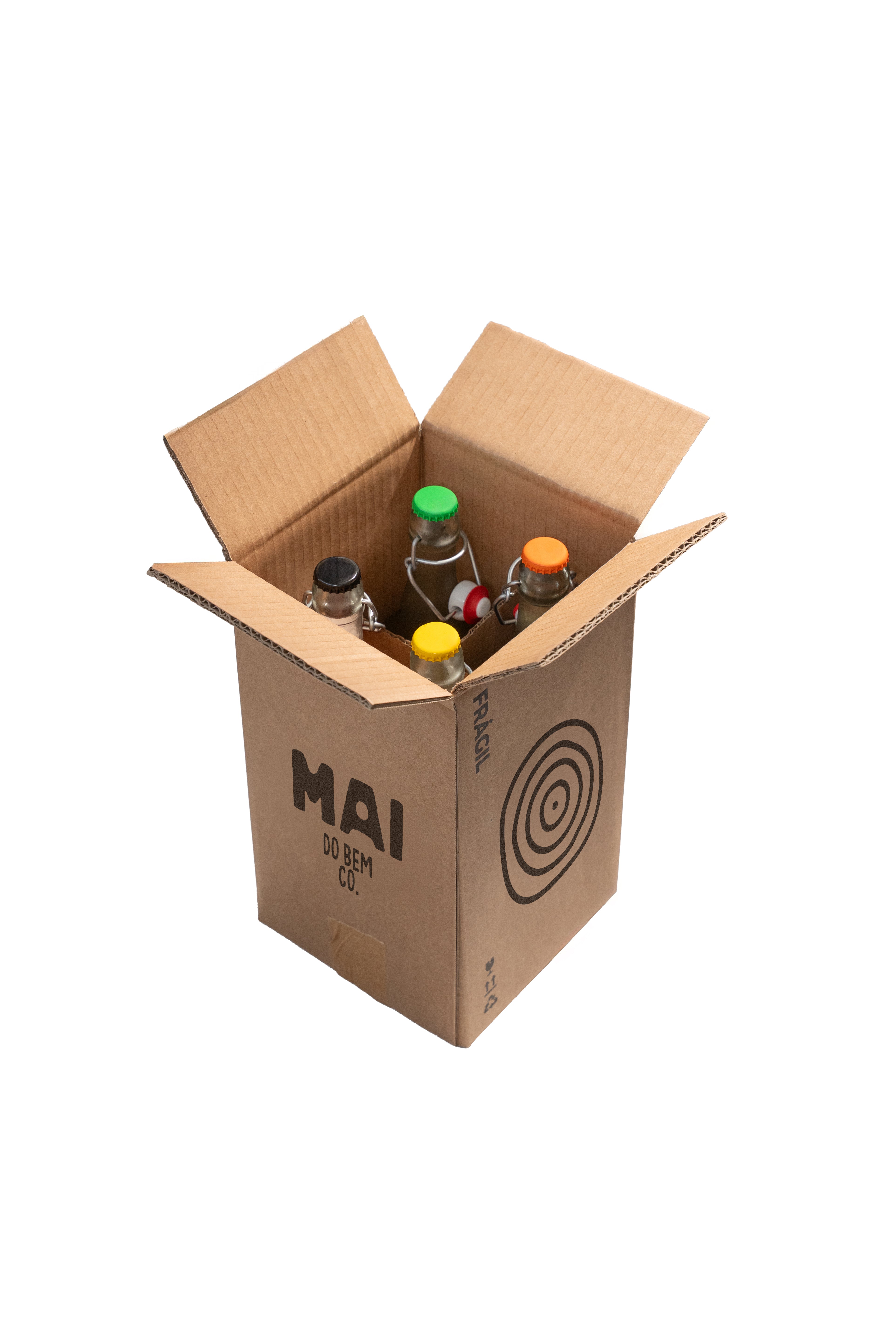 Pack 4 unidades. 75 cl | Botellas reutilizables | MAI Kombucha